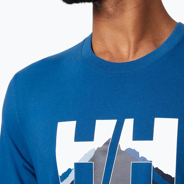 Helly Hansen Nord Graphic vyriški trekingo marškinėliai mėlyni 62978_606 3