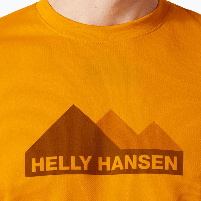 Vyriški Helly Hansen HH Tech Graphic trekingo marškinėliai geltoni 63088_328 3