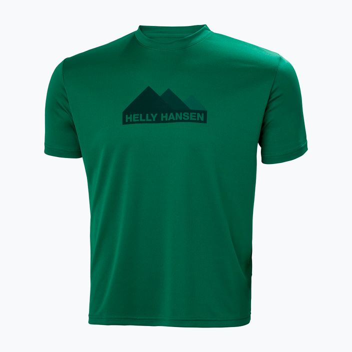 Vyriški Helly Hansen HH Tech Graphic trekingo marškinėliai žali 63088_486 4