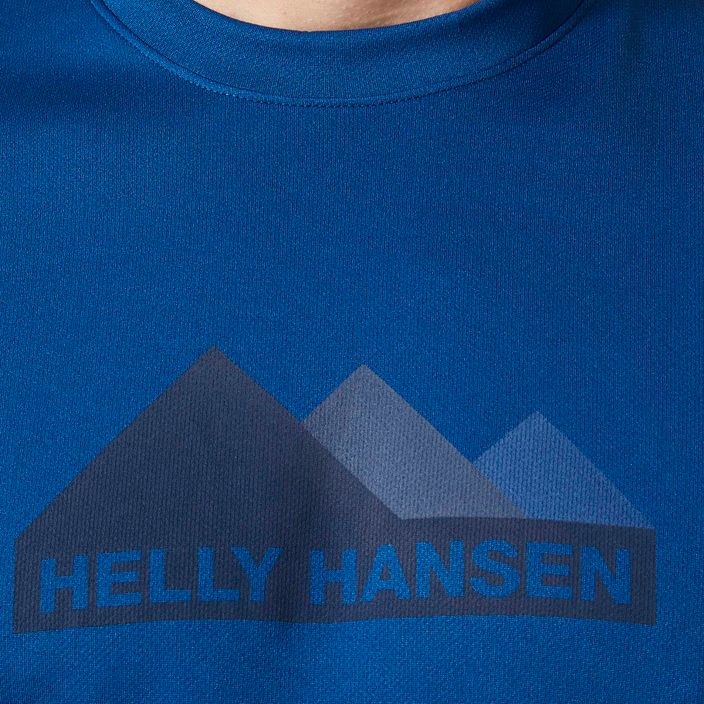 Vyriški Helly Hansen HH Tech Graphic trekingo marškinėliai mėlyni 63088_606 3