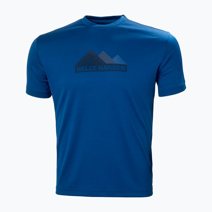 Vyriški Helly Hansen HH Tech Graphic trekingo marškinėliai mėlyni 63088_606 4