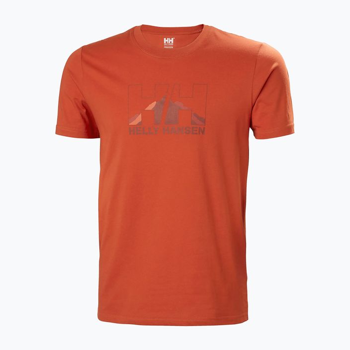 Helly Hansen Nord Graphic vyriški trekingo marškinėliai oranžiniai 62978_308 5