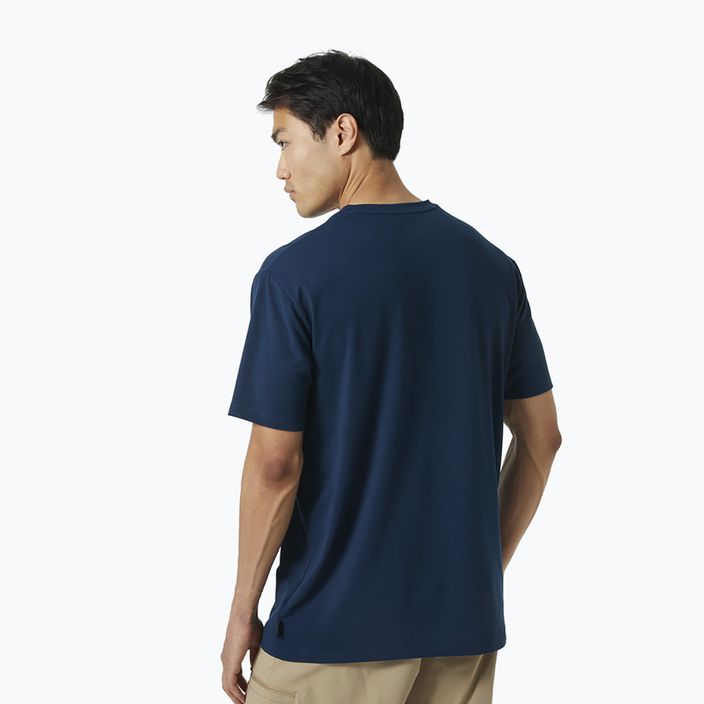 Helly Hansen Skog Recycled Graphic vyriški trekingo marškinėliai tamsiai mėlyni 63083_584 2