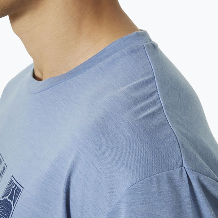 Helly Hansen Skog Recycled Graphic vyriški trekingo marškinėliai mėlyni 63082_636 4
