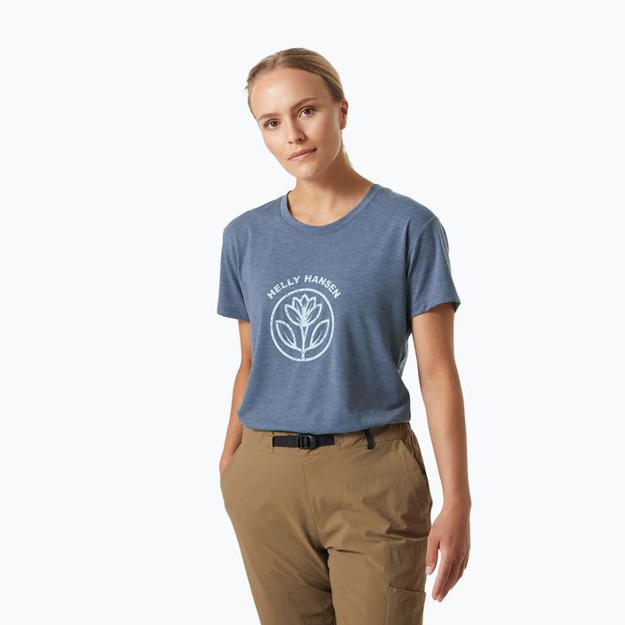 Moteriški trekingo marškinėliai Helly Hansen Skog Recycled Graphic blue 63083_585