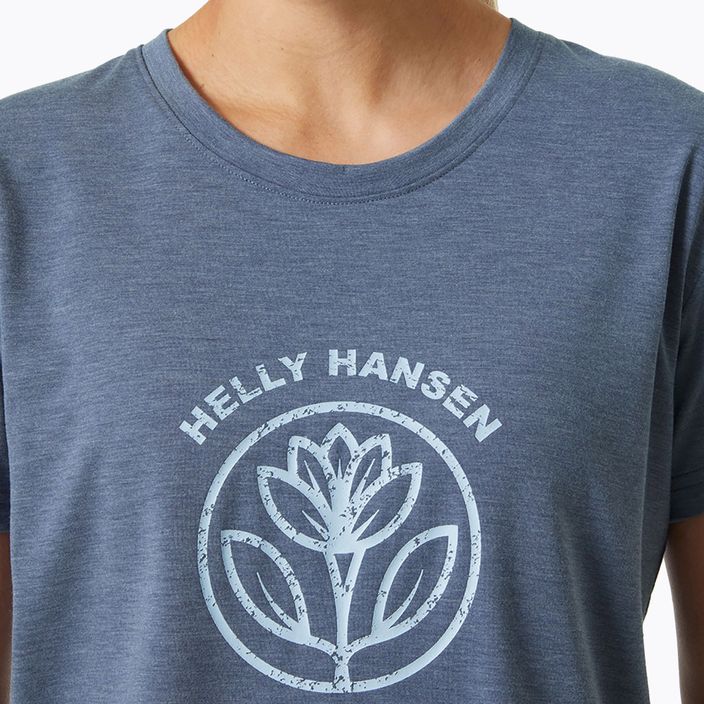 Moteriški trekingo marškinėliai Helly Hansen Skog Recycled Graphic blue 63083_585 3