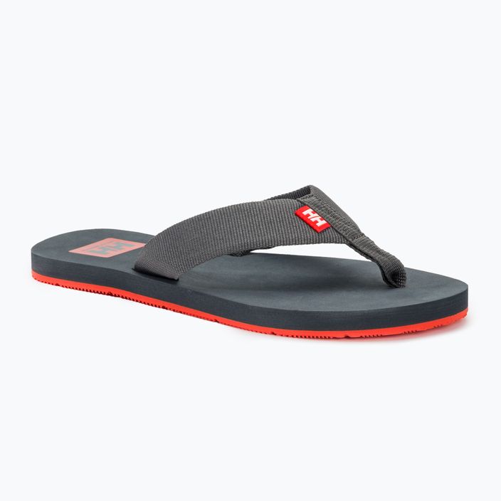 Vyriškos šlepetės per pirštą Helly Hansen Logo Sandals 2 ebony/cherry tomato