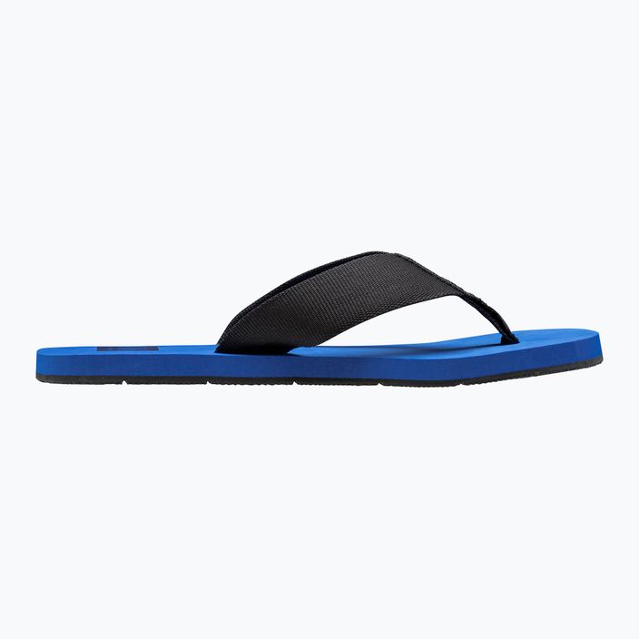 Vyriškos šlepetės per pirštą Helly Hansen Logo Sandals 2 ebony/cobalt 9