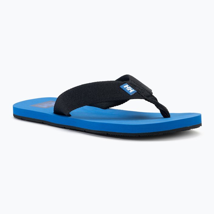 Vyriškos šlepetės per pirštą Helly Hansen Logo Sandals 2 ebony/cobalt