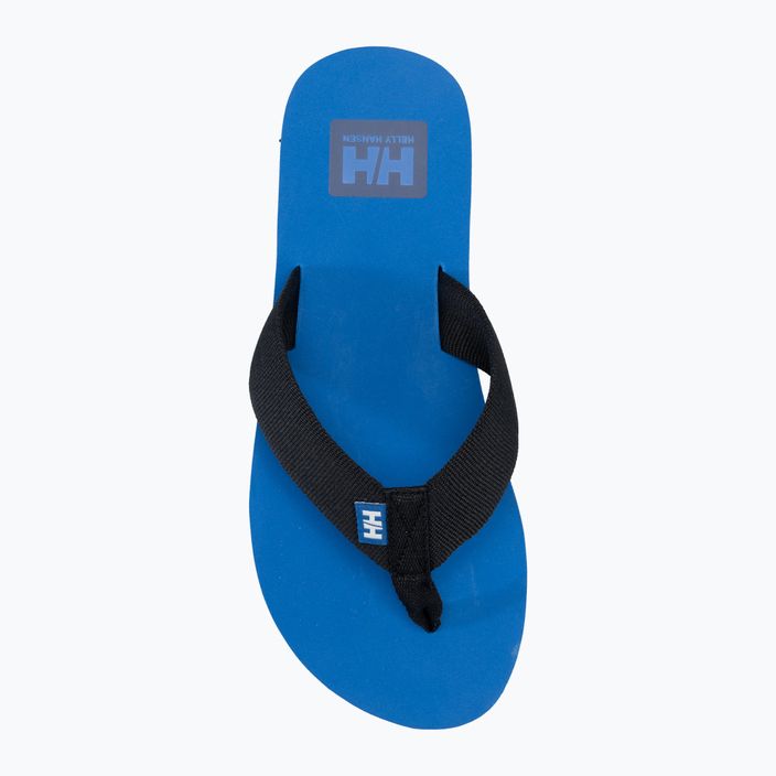 Vyriškos šlepetės per pirštą Helly Hansen Logo Sandals 2 ebony/cobalt 5