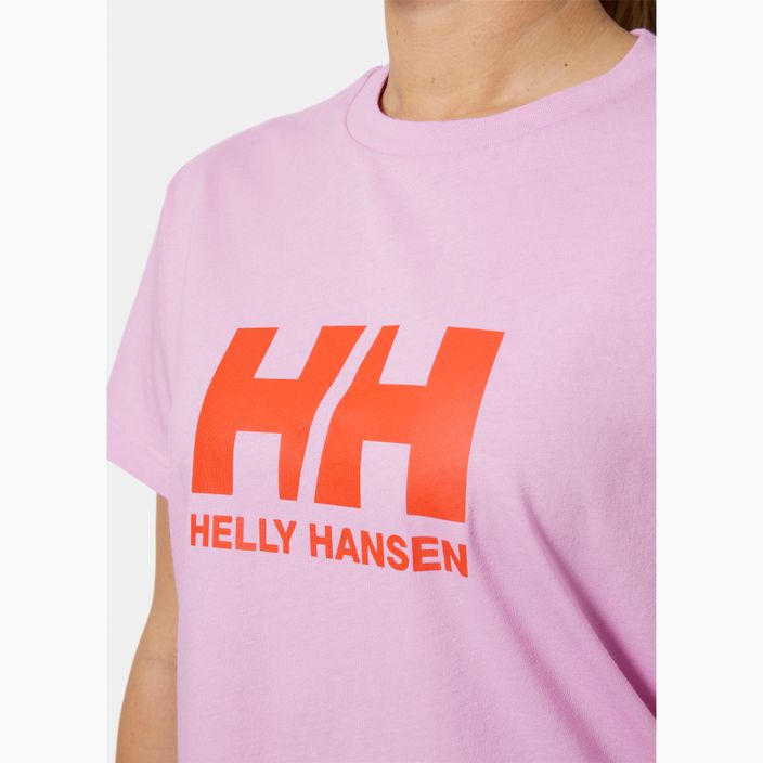 Moteriški marškinėliai Helly Hansen Logo 2.0 cherry blossom 3