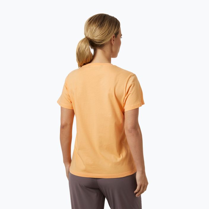 Moteriški marškinėliai Helly Hansen Logo 2.0 miami peach 2
