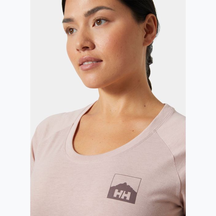 Moteriški marškinėliai Helly Hansen Nord Graphic Drop pink cloud 3