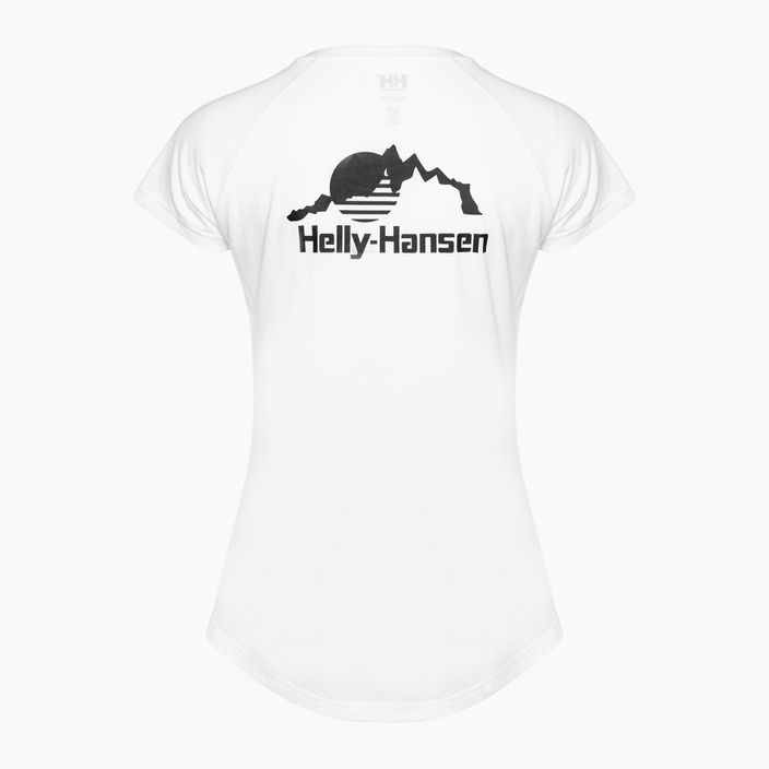 Moteriški marškinėliai Helly Hansen Nord Graphic Drop white 2