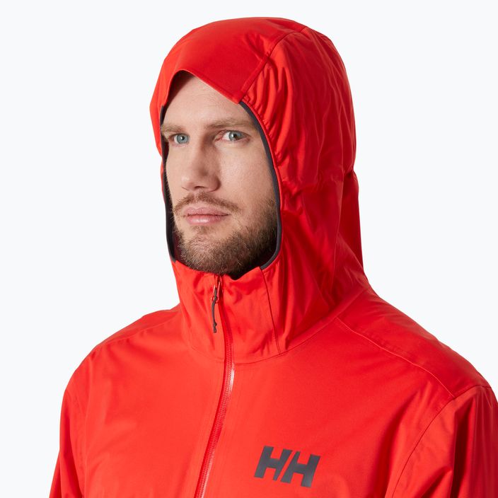 Vyriška "Helly Hansen Momentum 3L Stretch alert" raudona striukė nuo lietaus 3