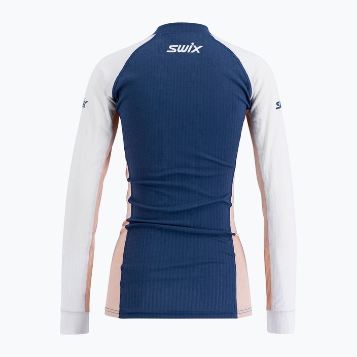Moteriški termo marškinėliai Swix Racex Bodyw mėlyna ir balta 40816-75400 3