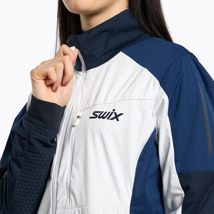 Swix Dynamic moterų slidinėjimo striukė balta-mėlyna 12591-99990 4