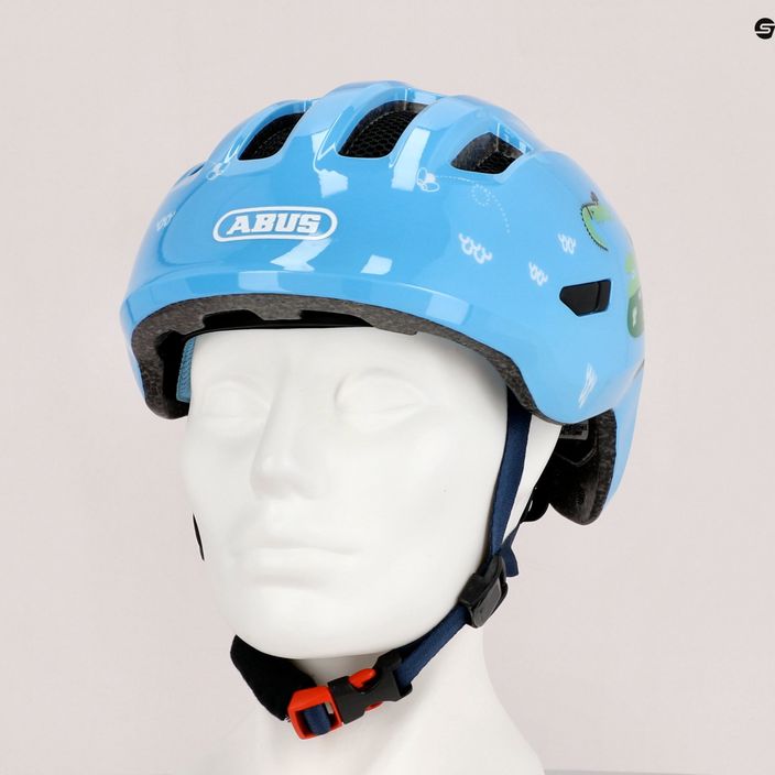 ABUS vaikiškas dviratininko šalmas Smiley 3.0 blue croco 9