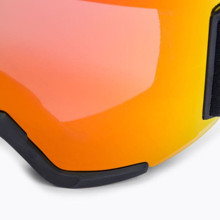 Slidinėjimo akiniai Smith Squad juodi/chromapop saulė raudoni veidrodiniai slidinėjimo akiniai M00668 6