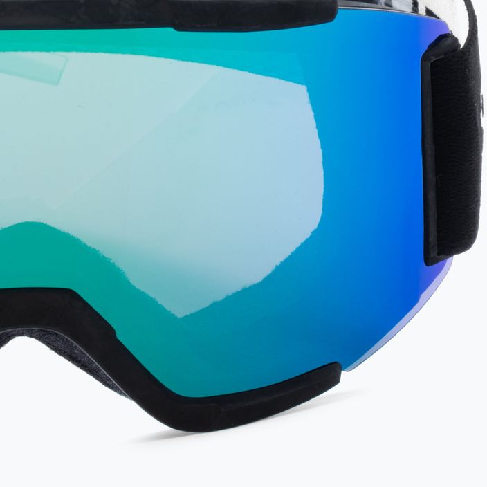 Smith Squad slidinėjimo akiniai juodi/chromapop saulės žali veidrodžiai M00668 6