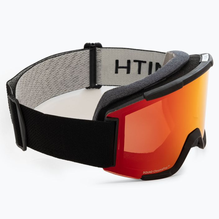 Smith Squad juodi/chromapop kasdieniai raudoni veidrodiniai slidinėjimo akiniai M00668 2
