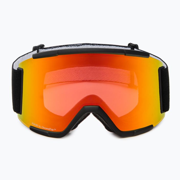 Smith Squad XL juodi/chromapop kasdieniai raudoni veidrodiniai slidinėjimo akiniai M00675 3