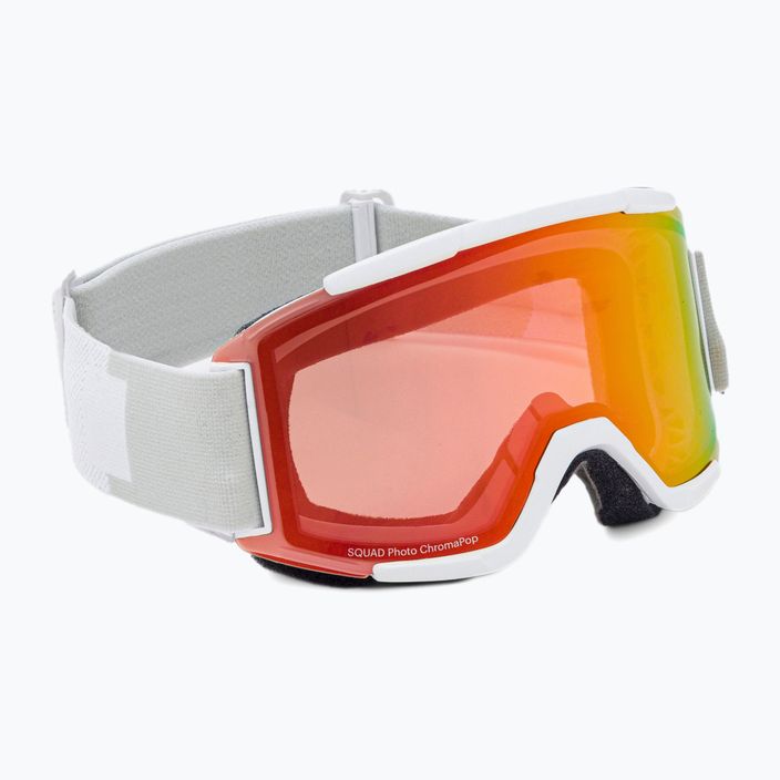 Smith Squad white vapor/chromapop fotochrominiai raudoni veidrodiniai slidinėjimo akiniai M00668