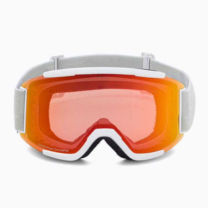Smith Squad white vapor/chromapop fotochrominiai raudoni veidrodiniai slidinėjimo akiniai M00668 2