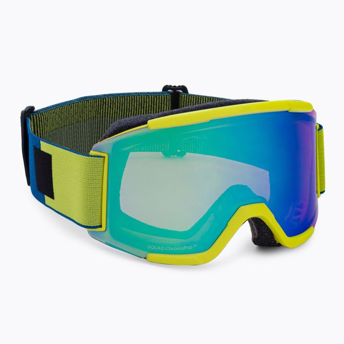 Smith Squad slidinėjimo akiniai neon yellow/chromapop everyday green mirror M00668 2