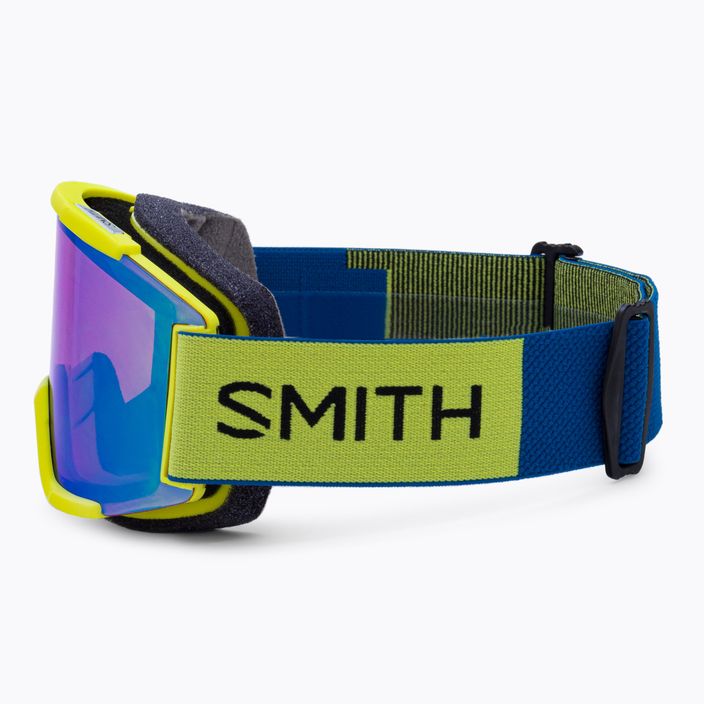 Smith Squad slidinėjimo akiniai neon yellow/chromapop everyday green mirror M00668 5