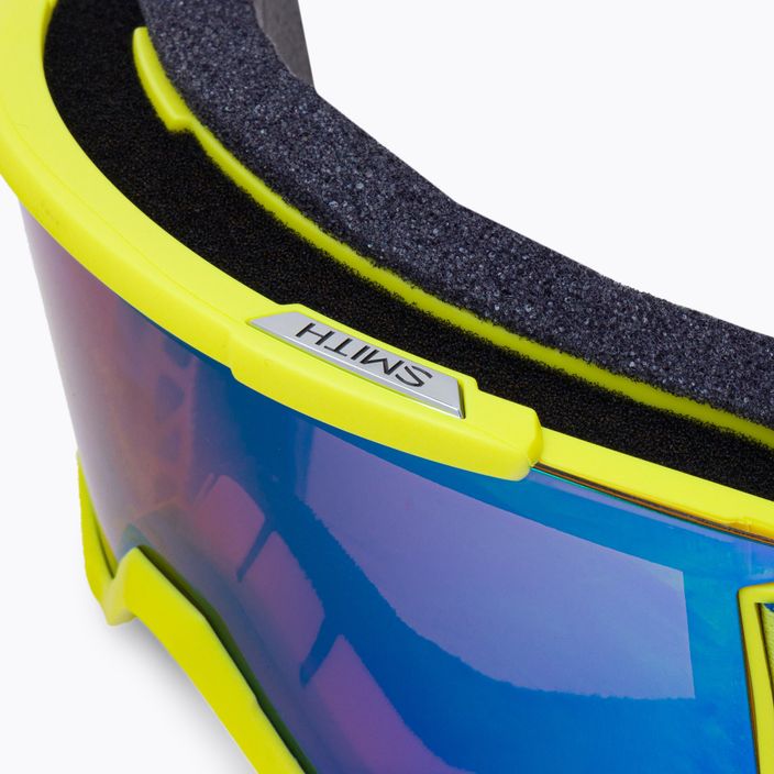 Smith Squad slidinėjimo akiniai neon yellow/chromapop everyday green mirror M00668 6