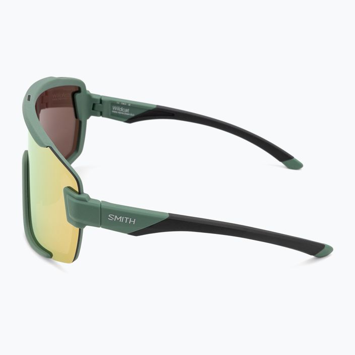 Akiniai nuo saulės Smith Wildcat matte alpine green/chromapop rose gold mirror 5