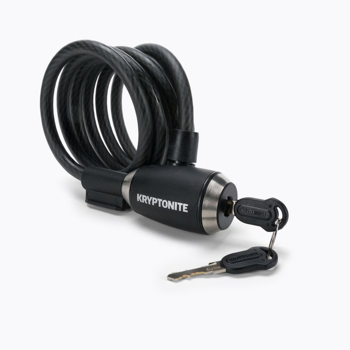 Kryptonite KryptoFlex 1018 Key Cable dviračių spyna juoda 2