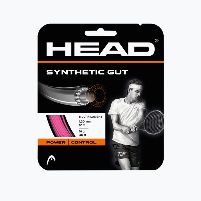 HEAD Synthetic Gut teniso stygos rožinės spalvos 281111