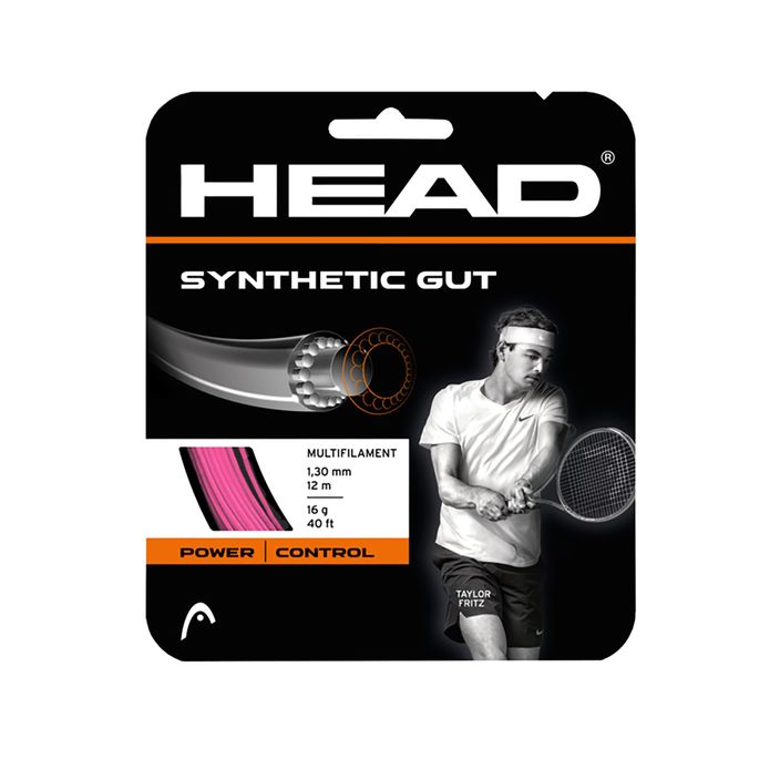 HEAD Synthetic Gut teniso stygos rožinės spalvos 281111 2