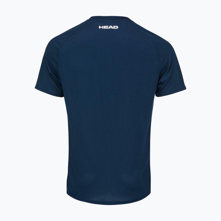 HEAD vyriški teniso marškinėliai Perf tamsiai mėlynos ir baltos spalvos 811272 2