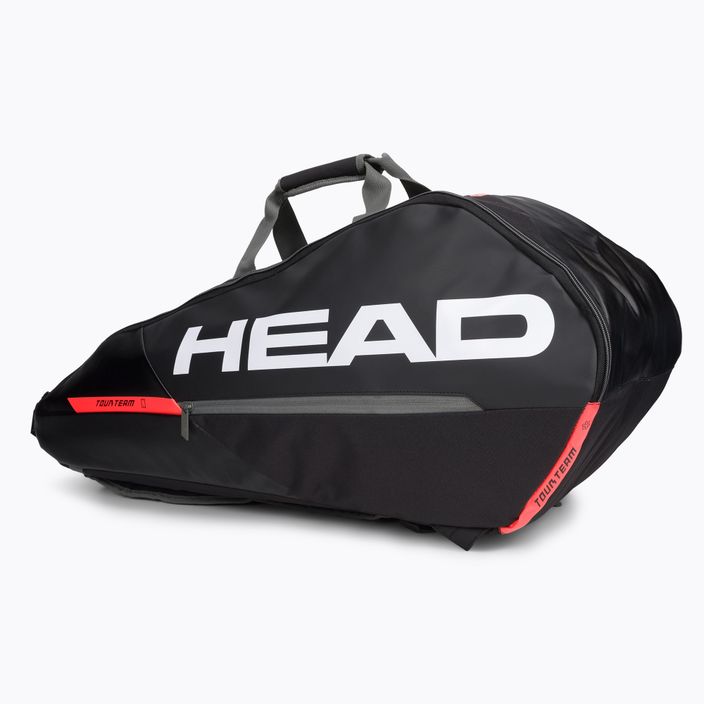 HEAD Tour Team 6R teniso krepšys 53,5 l juodai oranžinis 283482