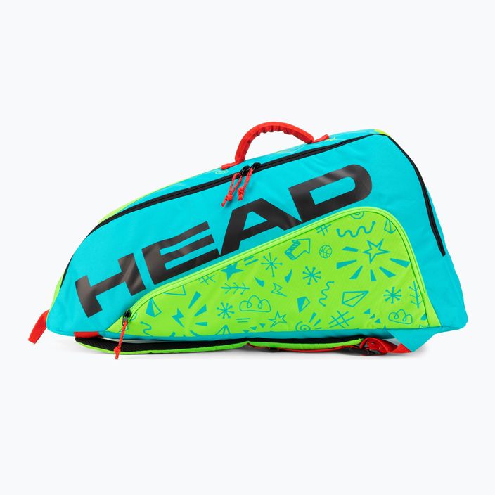 HEAD vaikiškas teniso krepšys Junior Combi Novak 35 l mėlynai žalias 283672