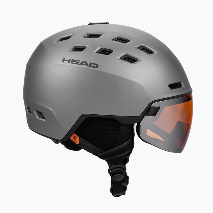 Vyriškas slidinėjimo šalmas HEAD Radar pilkas 323430 4