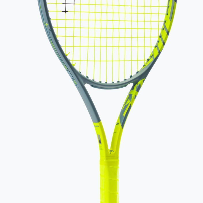 HEAD vaikiška teniso raketė Graphene 360+ Extreme Jr. geltonai pilka 234800 5