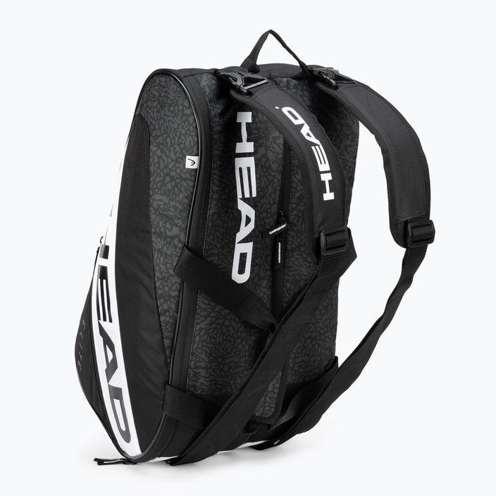 HEAD Tour Elite Padel Supercombi krepšys 46,4 l juodai baltas 283702 4