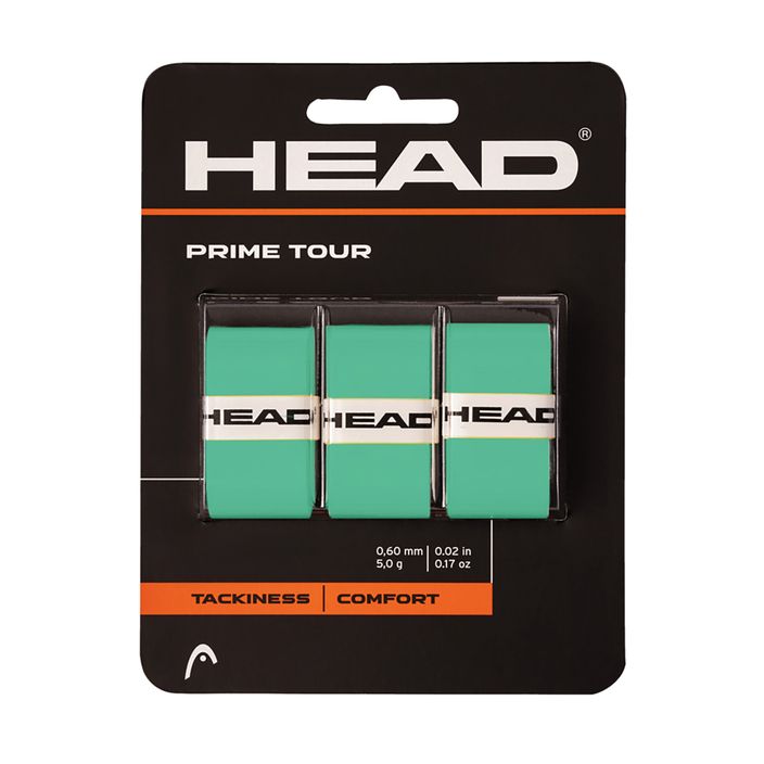 Teniso rakečių apvyniojimai HEAD Prime Tour 3 vnt. mint 2