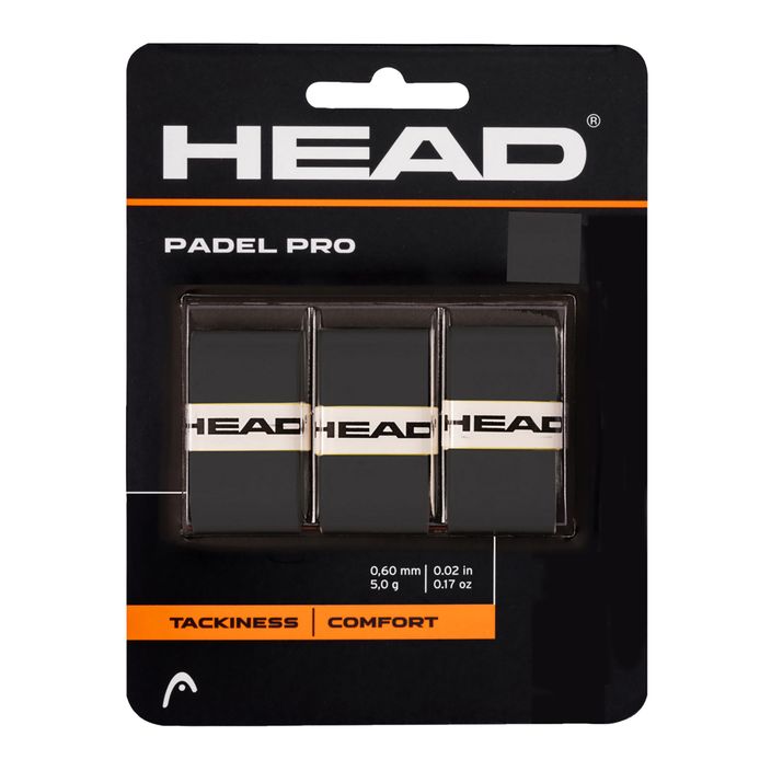 Padelio rakečių apvyniojimai HEAD Padel Pro 3 vnt. grey 2