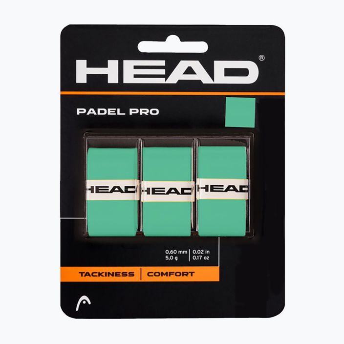 Padelio rakečių apvyniojimai HEAD Padel Pro 3 vnt. mint