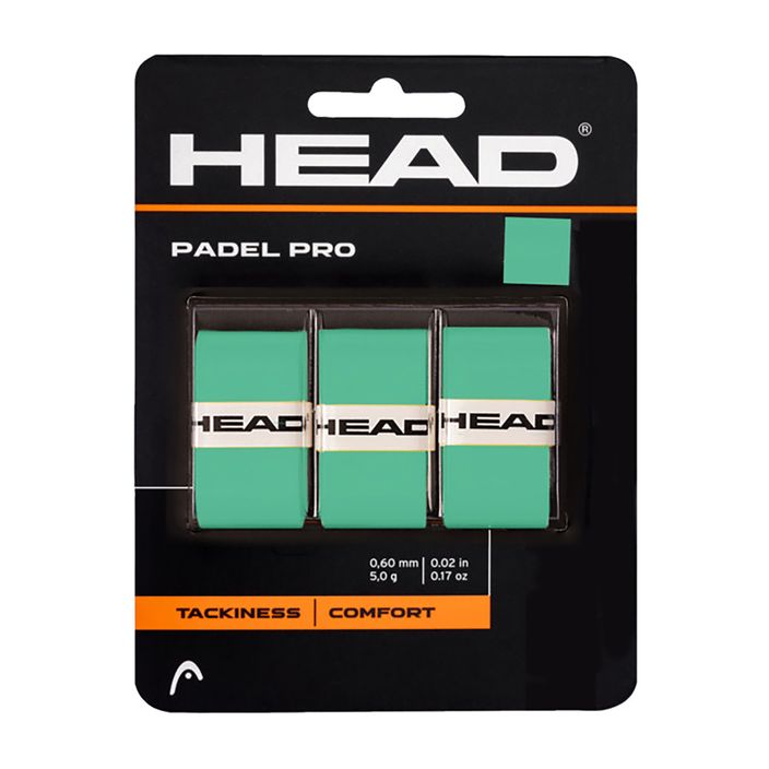 Padelio rakečių apvyniojimai HEAD Padel Pro 3 vnt. mint 2
