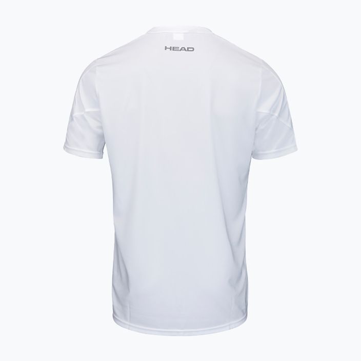 HEAD Club 22 Tech vyriški teniso marškinėliai balta ir pilka 811431WHNVM 2