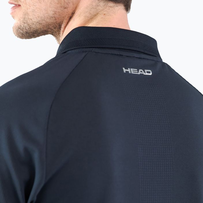 Vyriški HEAD Performance Polo teniso marškinėliai, tamsiai mėlyni 811403NV 4