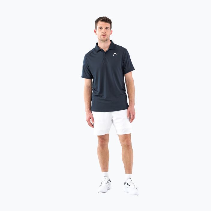 Vyriški HEAD Performance Polo teniso marškinėliai, tamsiai mėlyni 811403NV 5