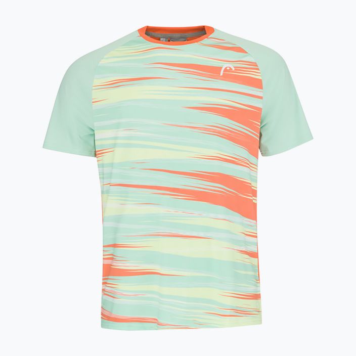 HEAD Topspin vyriški teniso marškinėliai žalia/oranžinė 811453PAXV