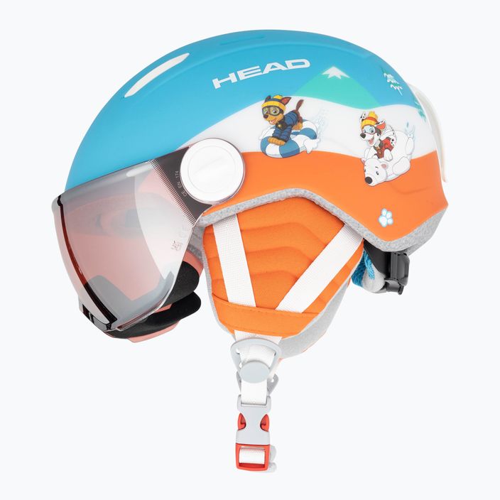 Vaikiškas slidinėjimo šalmas HEAD Mojo Visor Paw blue 4